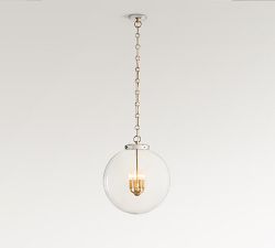 Anthony Recycled Glass Globe Pendant (14&quot;-18&quot;)