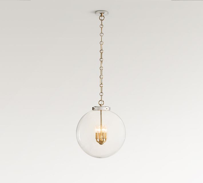 Anthony Recycled Glass Globe Pendant Lighting Pottery Barn