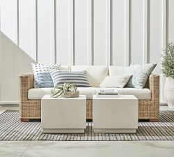 Pomona Concrete Square Outdoor Bunching Table (22&quot;)