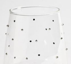 Confetti Celebration Stemless Wine Glasses