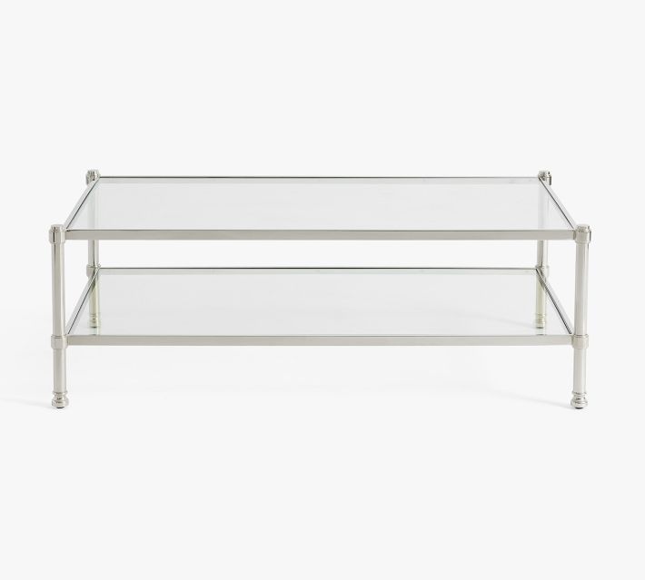 Everson Rectangular Glass Coffee Table | Pottery Barn