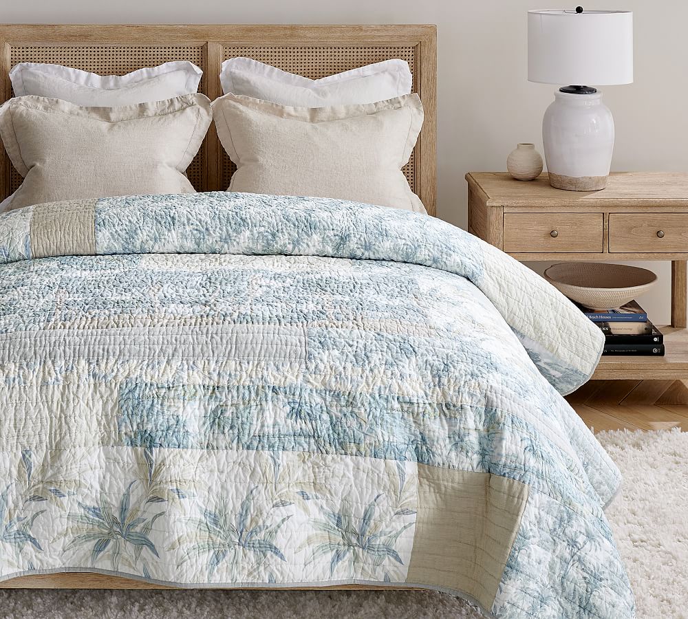 Island Patchwork Handcrafted Cotton Quilt &amp; Shams