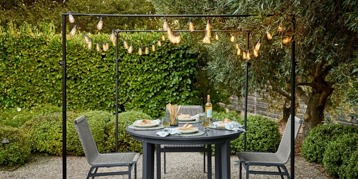 Outdoor Standing String Light Posts Set of