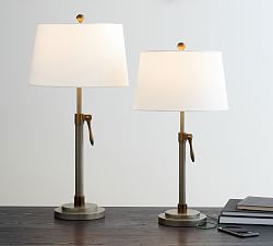 Sutter Adjustable Metal USB Table Lamp (24"-29")