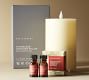 Flameless Oil Diffuser Pillar Candle with Remote + Scented Oil Set