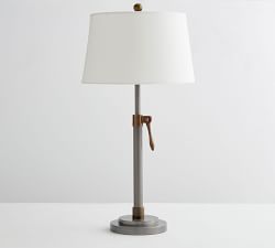 Sutter Adjustable Metal USB Table Lamp (24"-29")