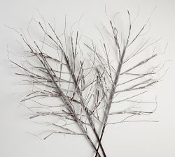 Lit Frosted Twig Bundle - Set of 3