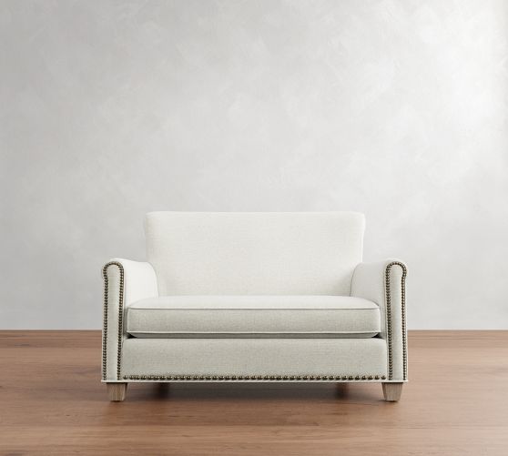 Pottery Barn Irving Roll Arm Settee