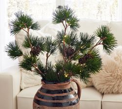 Lit Faux Pine Bundle