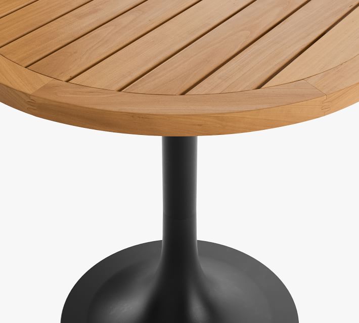 Round Pedestal Outdoor Bistro Table Pottery Barn