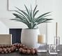 Faux Faded Striped Agave Plant