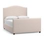 Raleigh Curved Upholstered Tall Bed With Footboard