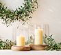 Laguna Mango Wood Hurricane Candle Holder