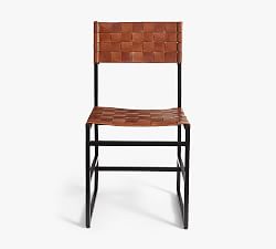 Hardy Woven Leather Dining Chair