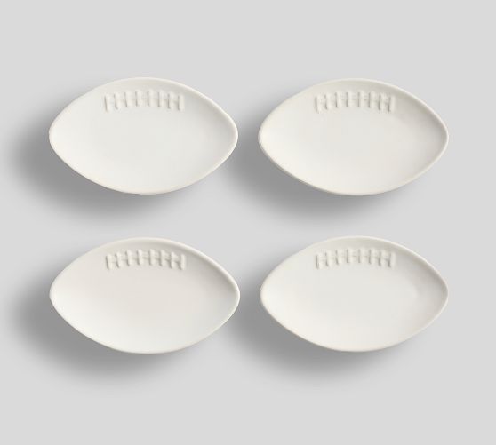 Football Stoneware Appetizer Plates - Thumbnail 2
