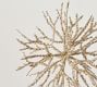 German Glass Glitter Coral Tree Topper