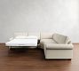 PB Comfort Modern Roll Arm 3-Piece L-Shaped Wedge Sleeper Sectional (121&quot;)