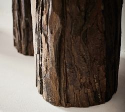 Premium Flickering Flameless Candle - Brown Bark