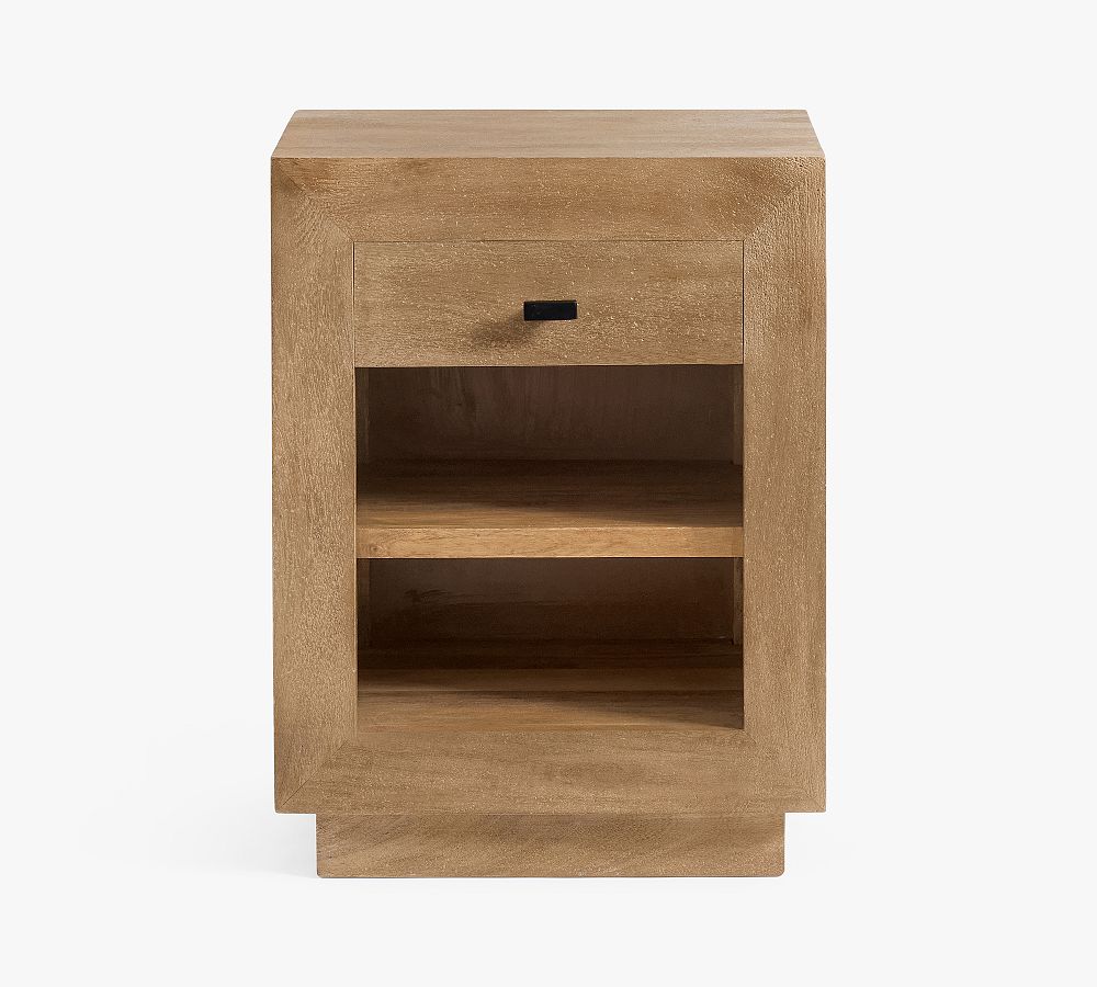Oakleigh Mini Nightstand (18") - Heirloom Wheat, Modern Hardware