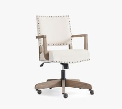 Manchester Upholstered Swivel Desk Chair