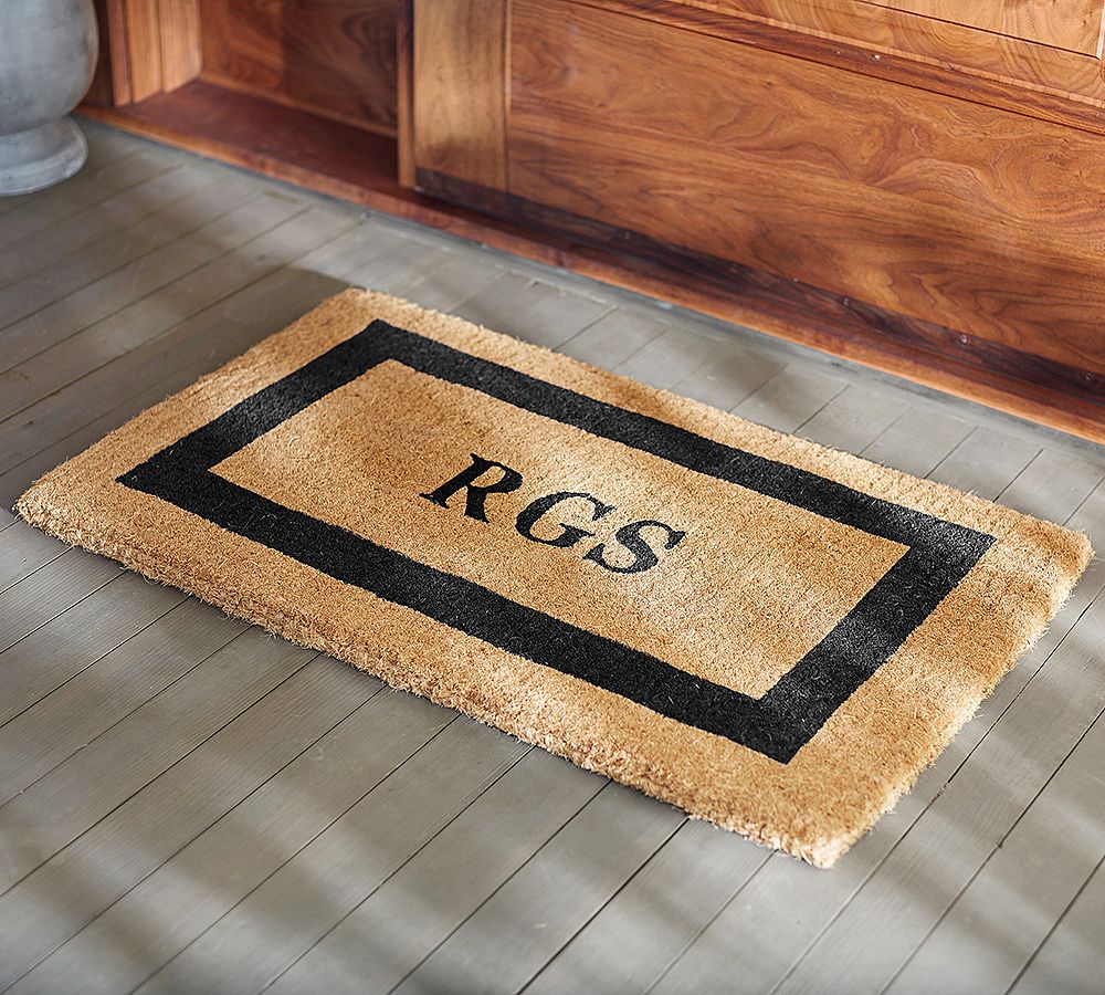 Monogrammed Framed Doormat