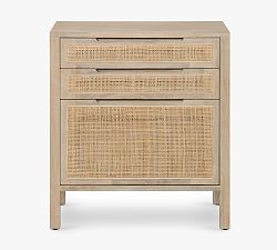 Dolores Cane 3-Drawer File Cabinet