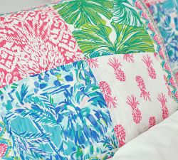 Lilly Pulitzer Pineapple Party Patchwork Sham