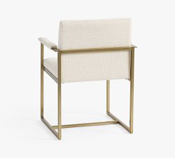 Millie Channel Tufted Upholstered Desk Armchair