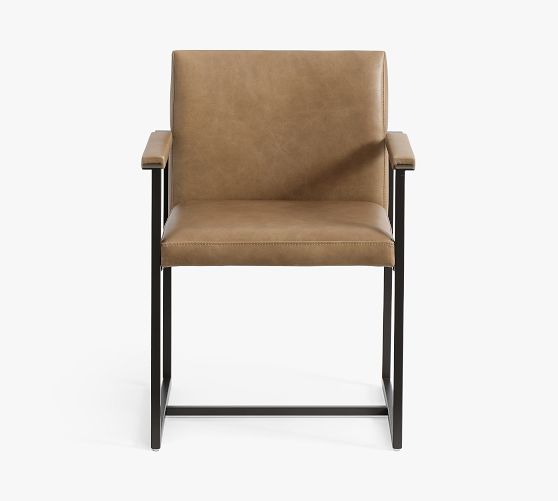 Millie Leather Desk Chair - Thumbnail 2