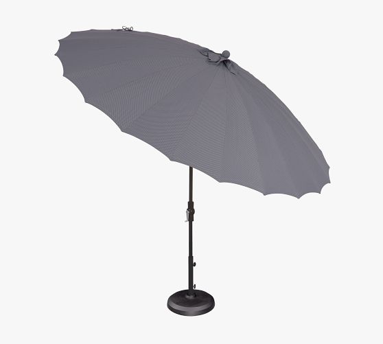 10' Round Portia Outdoor Patio Umbrella - Thumbnail 4