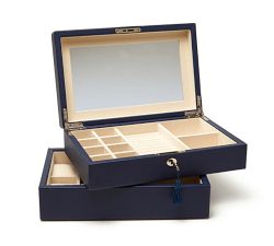 Kennedy Vegan Leather Stackable Jewelry Box