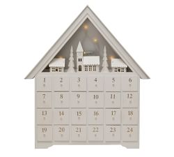 Light Up LED Wooden House Advent Calendar