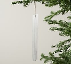 Selenite Icicle Ornament