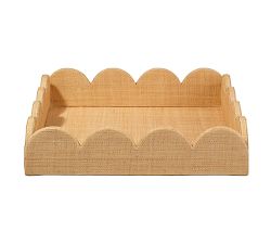 Zaria Handcrafted Scalloped Tray