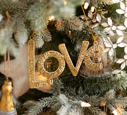 Beaded Love &amp; Joy Ornaments