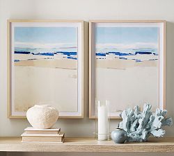 Coastal Calm Shore Framed Print