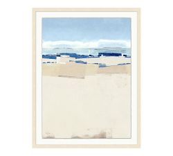 Coastal Calm Shore Framed Print