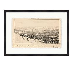 Landscape In Winter Framed Print