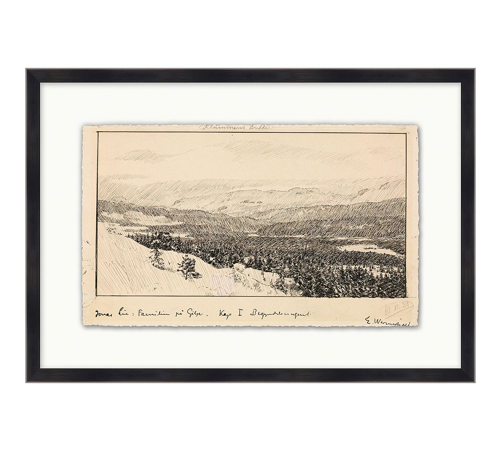 Landscape In Winter Framed Print