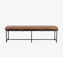 Benson Leather Bench (68&quot;)