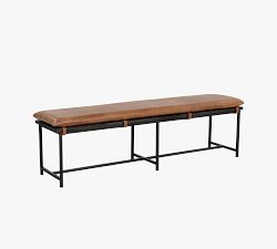 Benson Leather Bench (68&quot;)