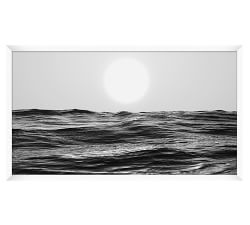Black &amp; White Ocean Triptych Framed Prints - Set of 3