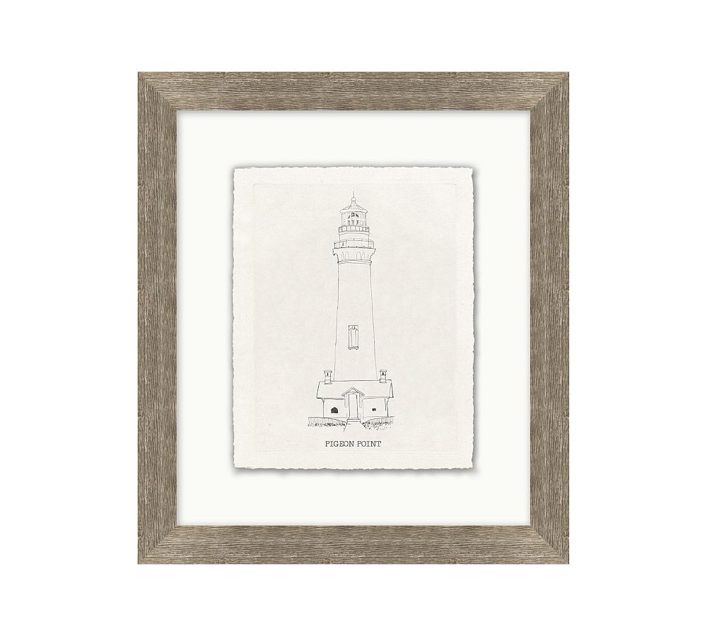 Lighthouse At Pigeon Point Framed Print