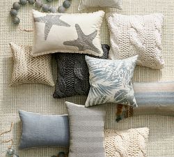 Chambray Linen Sherpa Back Lumbar Pillow Cover