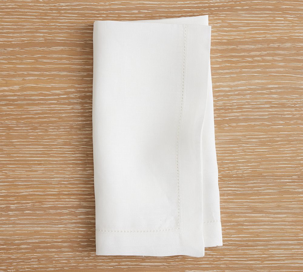 Belgian Linen Napkins, Set of 12 - White