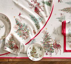 Enchanted Forest Cotton Round Tablecloth