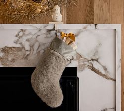 Terracotta Snowman Stocking Holder
