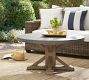 Abbott 48&quot; Concrete & Acacia Round Dining Table, Grey