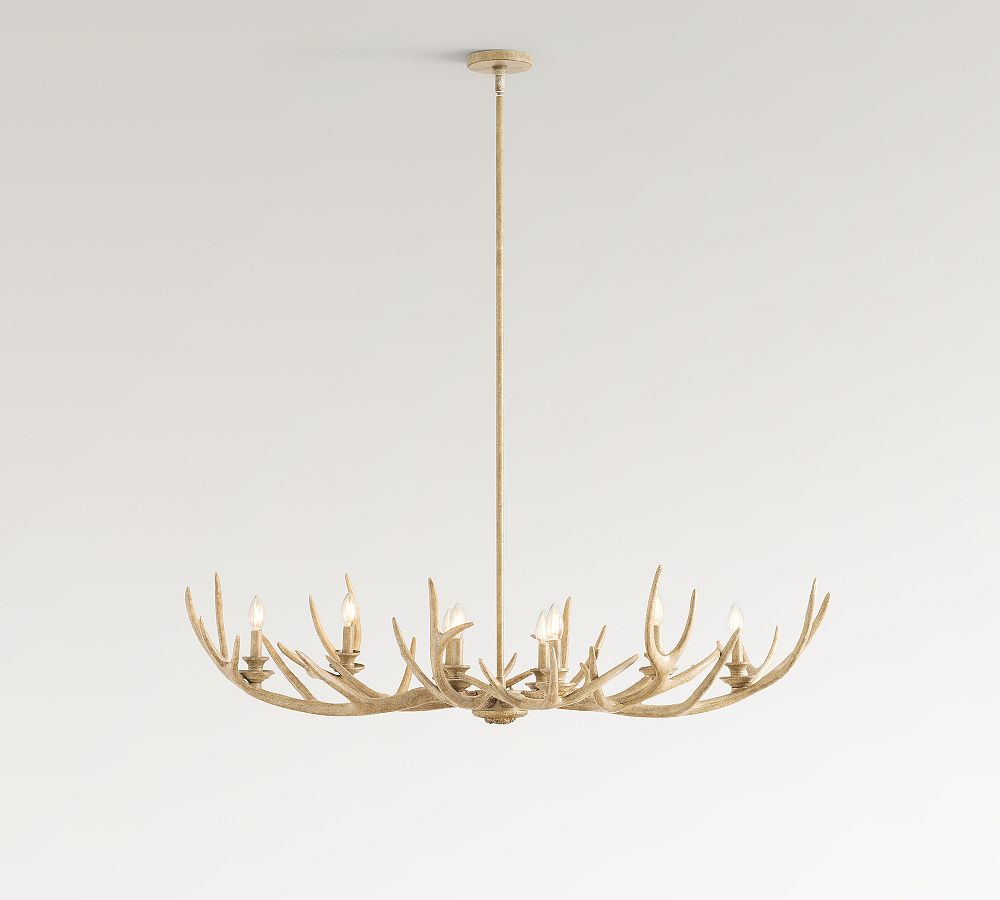 Faux Antler Linear Chandelier (52&quot;)