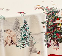 Enchanted Forest Cotton Round Tablecloth